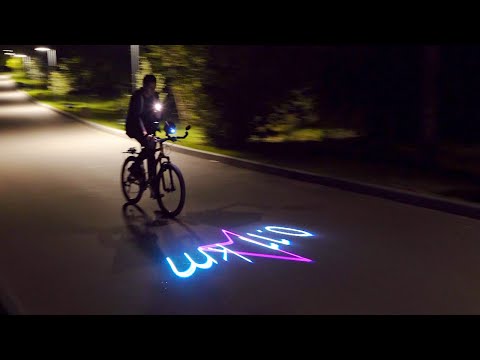 We Doubt This GPS Guided Laser Navigational Display On A Bike Is Street Legal But It Looks Hella Cool