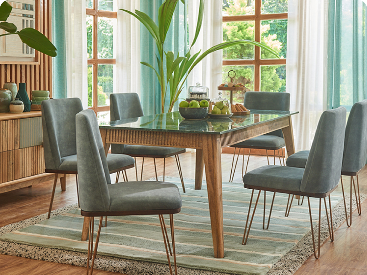 Foresta 6 seater dining table