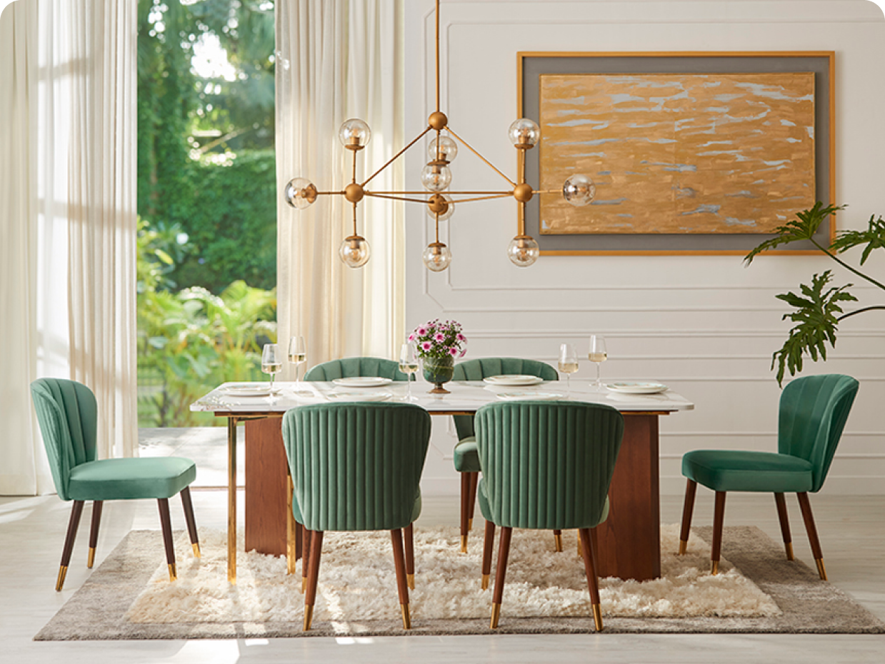 Lazzaro 6 seater dining table